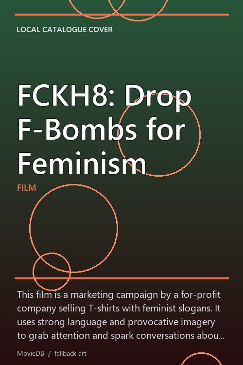 FCKH8: Drop F-Bombs for Feminism poster