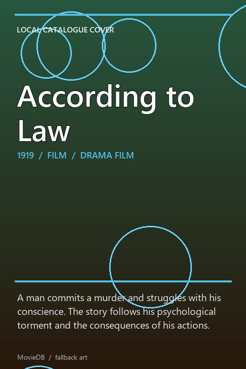 According to Law poster