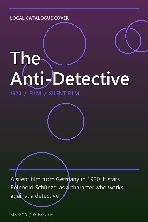 The Anti-Detective poster