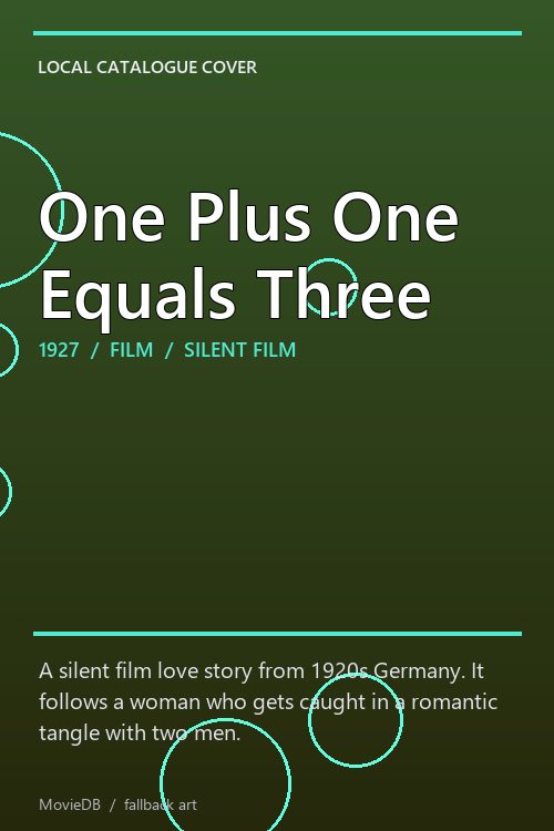 One Plus One Equals Three poster