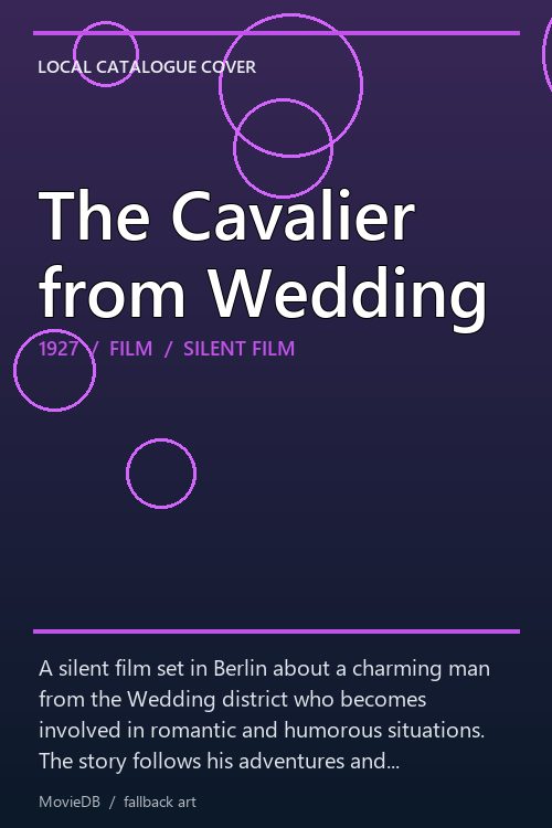 The Cavalier from Wedding poster