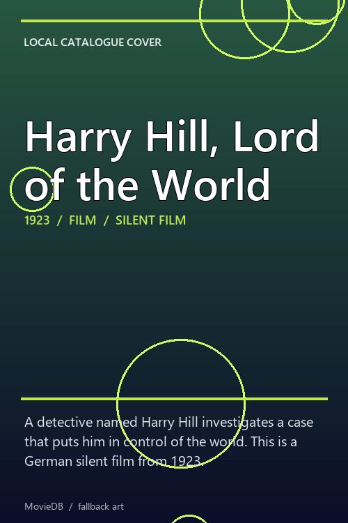 Harry Hill, Lord of the World poster