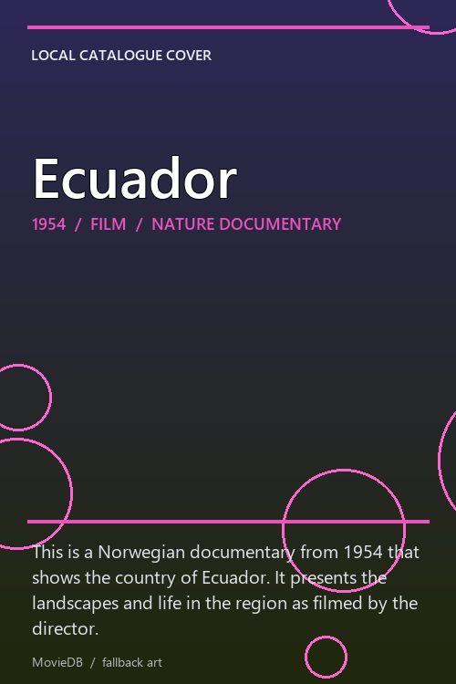 Ecuador poster