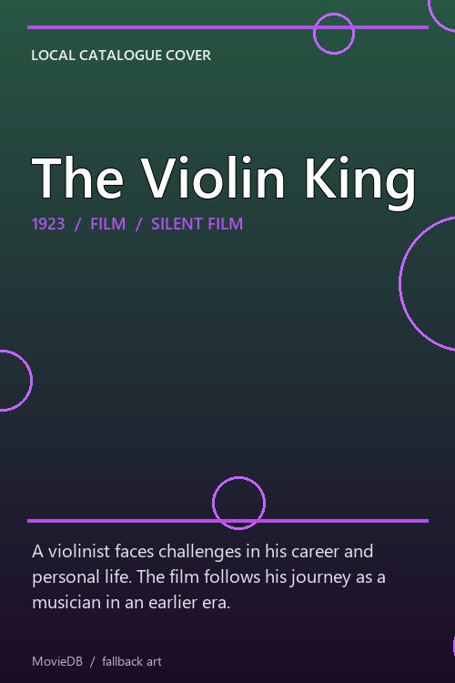 The Violin King poster