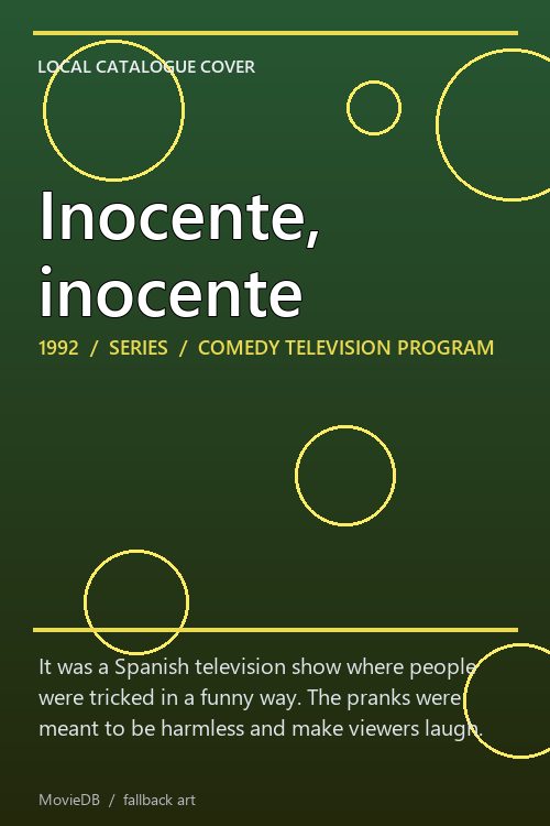 Inocente, inocente poster