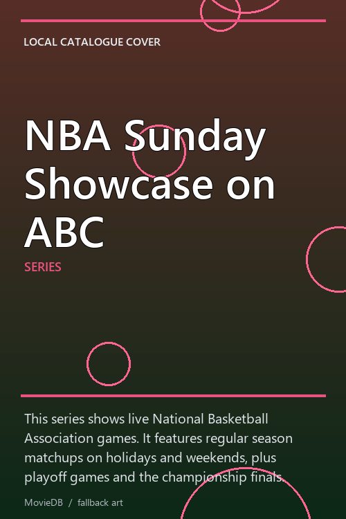 NBA Sunday Showcase on ABC poster