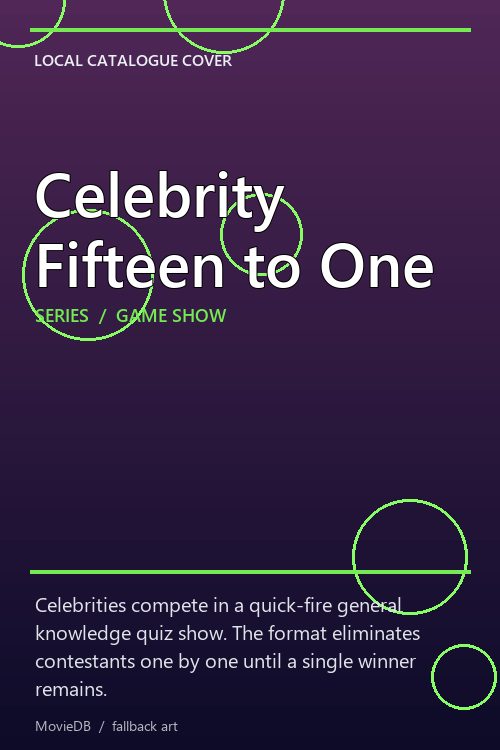 Celebrity Fifteen to One poster