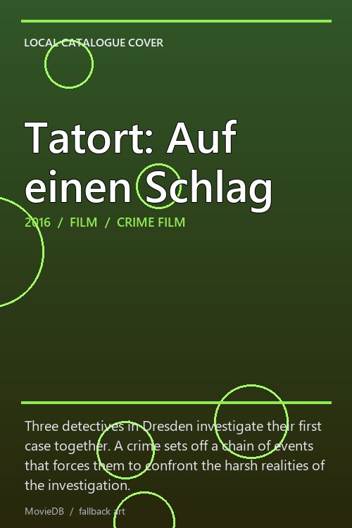 Tatort: Auf einen Schlag poster