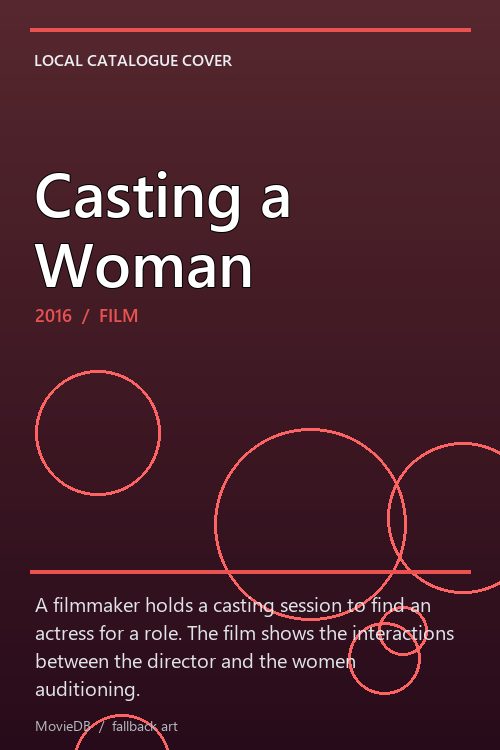 Casting a Woman poster
