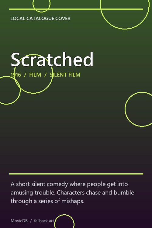 Scratched poster