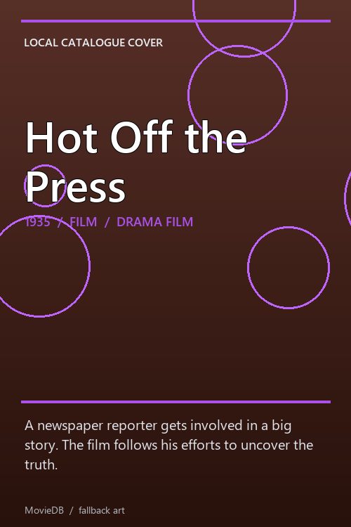 Hot Off the Press poster