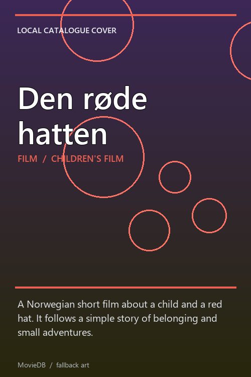 Den røde hatten poster