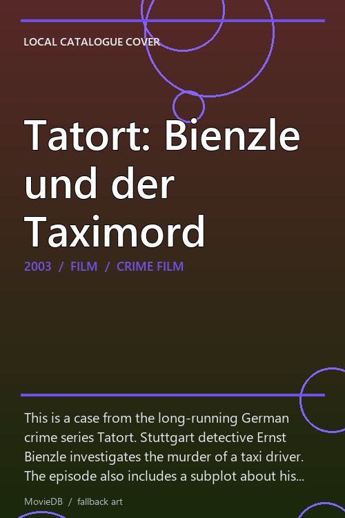 Tatort: Bienzle und der Taximord poster
