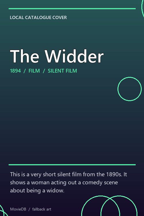 The Widder poster