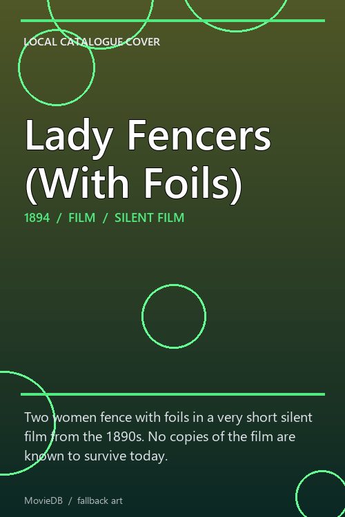 Lady Fencers (With Foils) poster