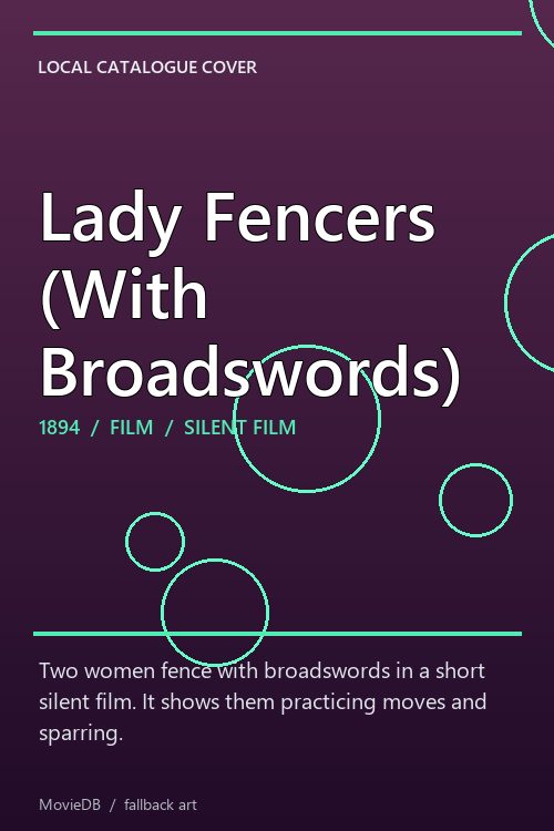 Lady Fencers (With Broadswords) poster