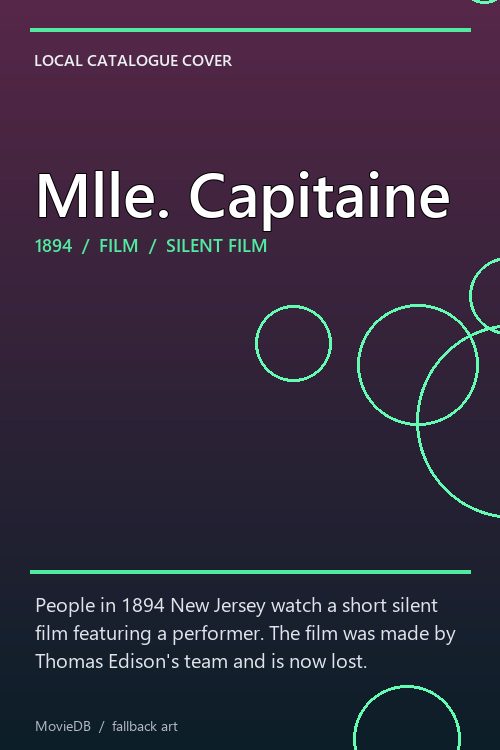 Mlle. Capitaine poster