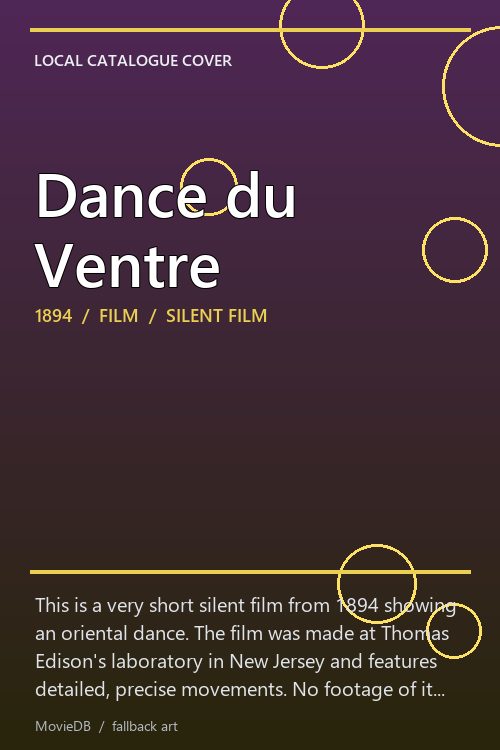 Dance du Ventre poster