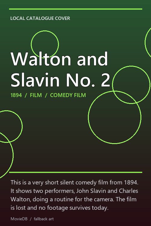 Walton and Slavin No. 2 poster