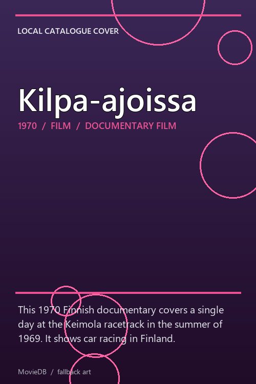 Kilpa-ajoissa poster