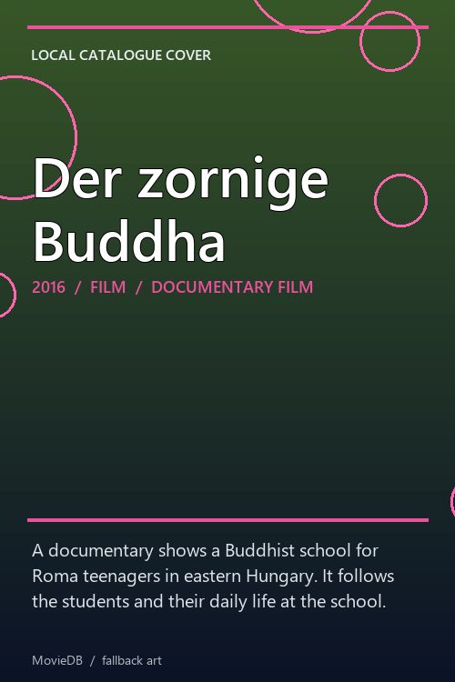 Der zornige Buddha poster