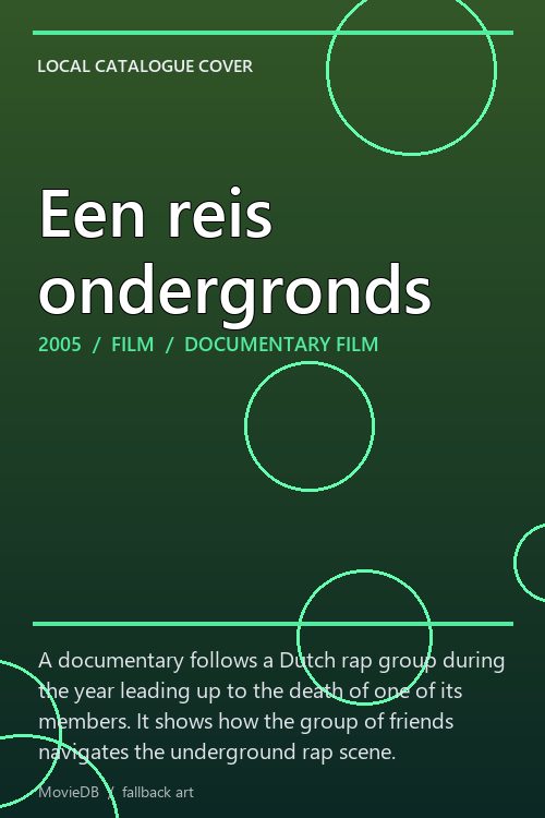 Een reis ondergronds poster