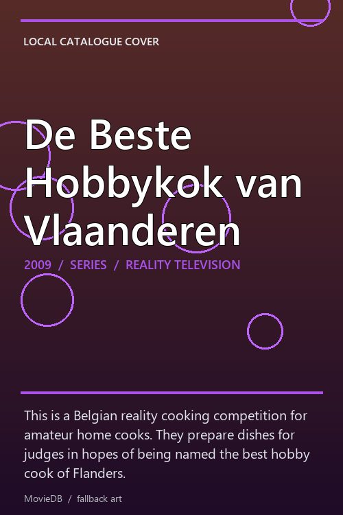 De Beste Hobbykok van Vlaanderen poster