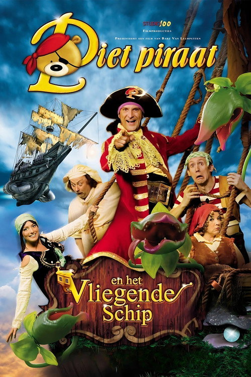 Piet Piraat en het vliegende schip poster