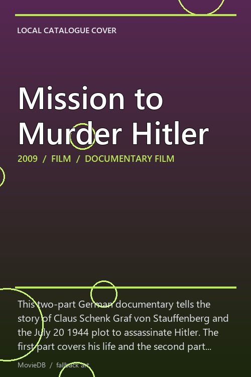 Mission to Murder Hitler poster