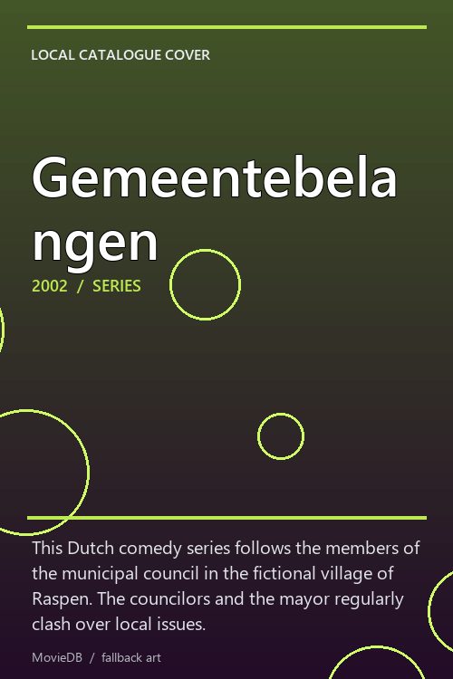 Gemeentebelangen poster