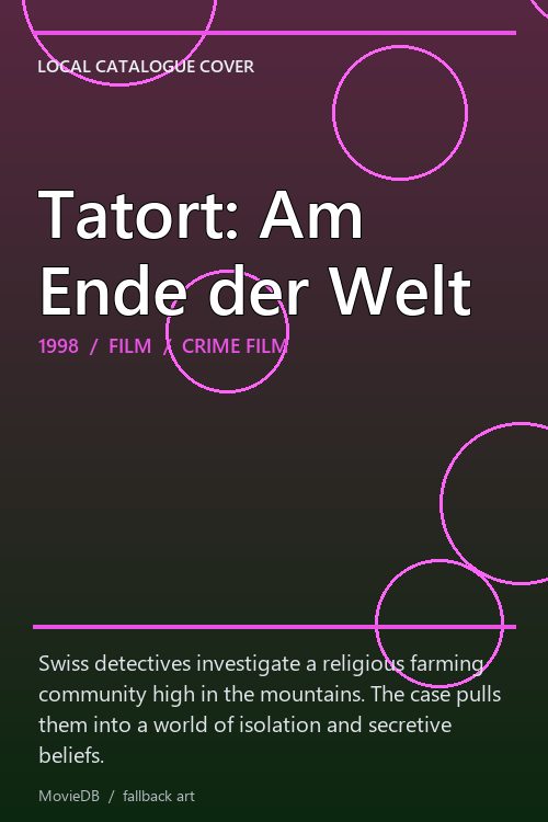 Tatort: Am Ende der Welt poster