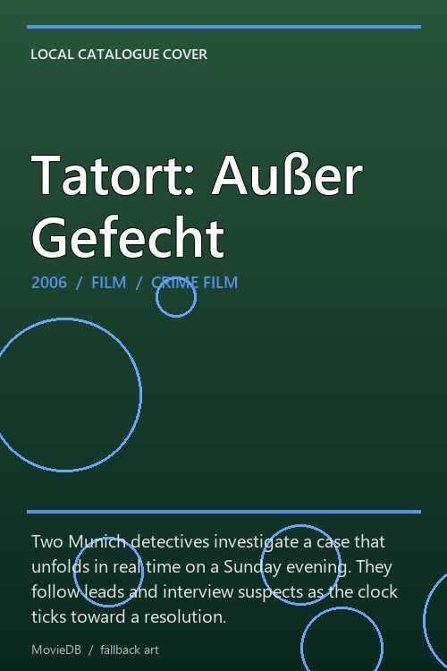 Tatort: Außer Gefecht poster