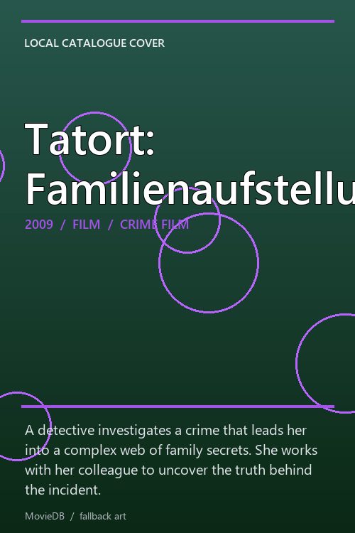 Tatort: Familienaufstellung poster
