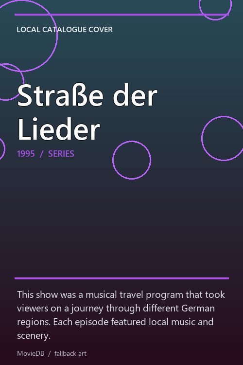 Straße der Lieder poster
