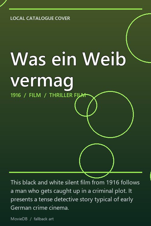 Was ein Weib vermag poster