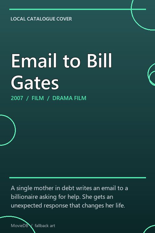 Email to Bill Gates poster