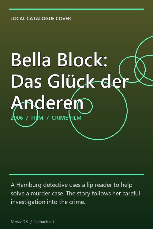 Bella Block: Das Glück der Anderen poster