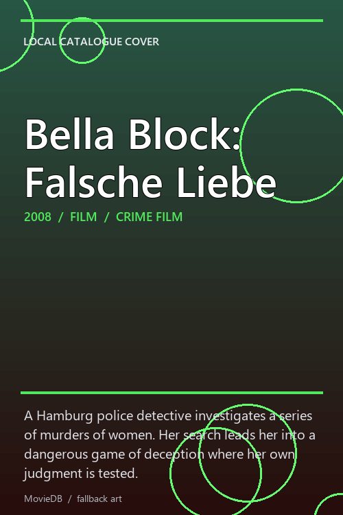 Bella Block: Falsche Liebe poster