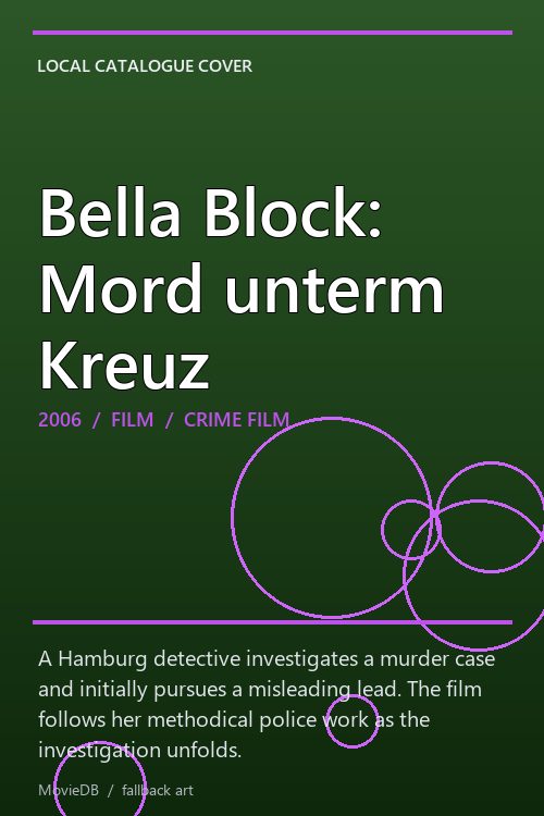 Bella Block: Mord unterm Kreuz poster