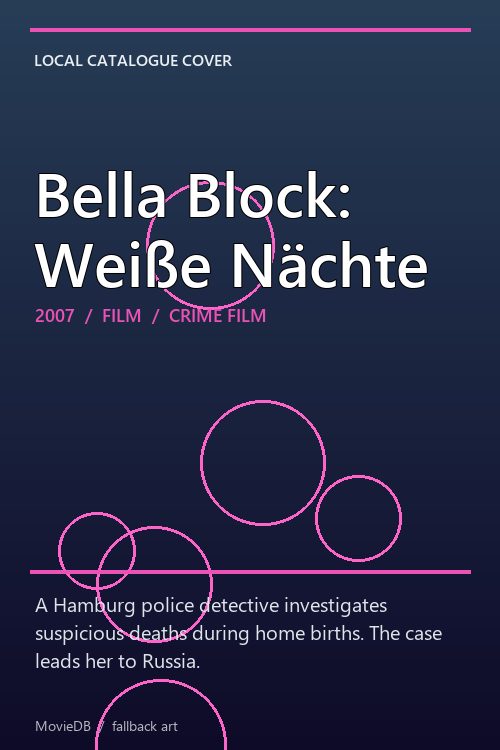 Bella Block: Weiße Nächte poster
