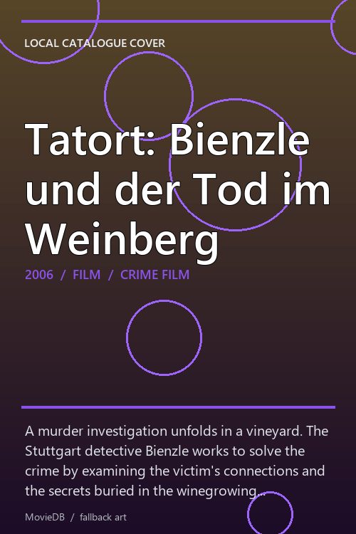 Tatort: Bienzle und der Tod im Weinberg poster