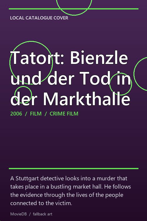 Tatort: Bienzle und der Tod in der Markthalle poster