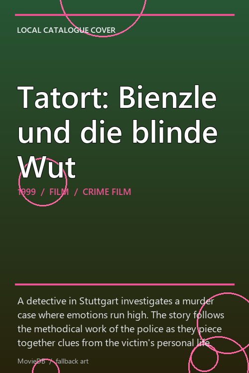 Tatort: Bienzle und die blinde Wut poster
