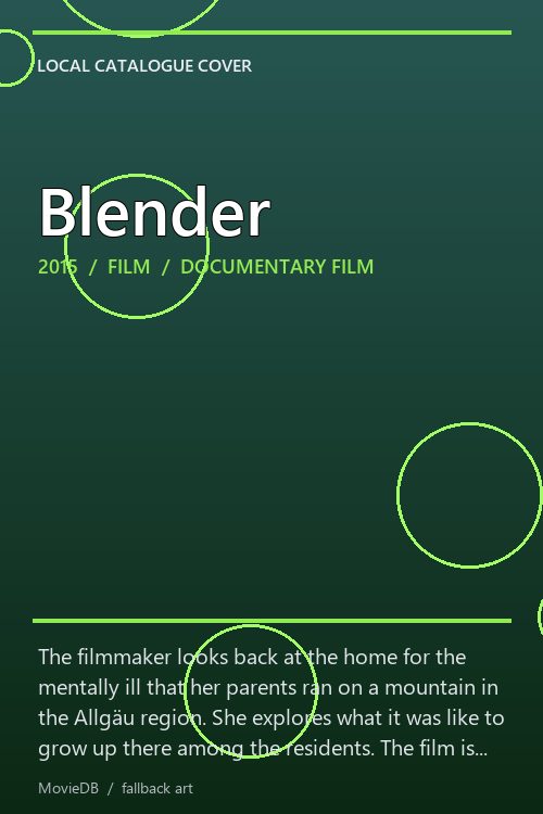Blender poster