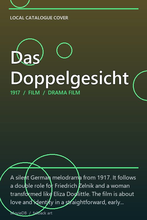 Das Doppelgesicht poster