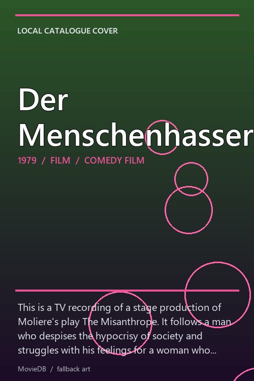 Der Menschenhasser poster