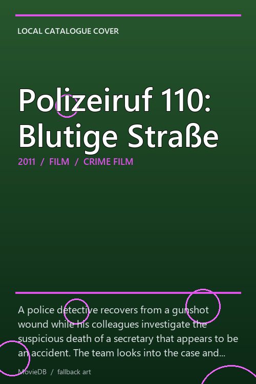 Polizeiruf 110: Blutige Straße poster