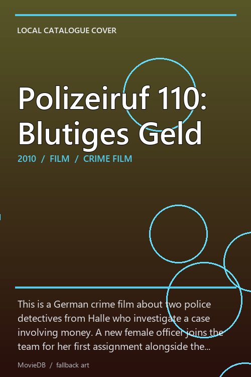 Polizeiruf 110: Blutiges Geld poster