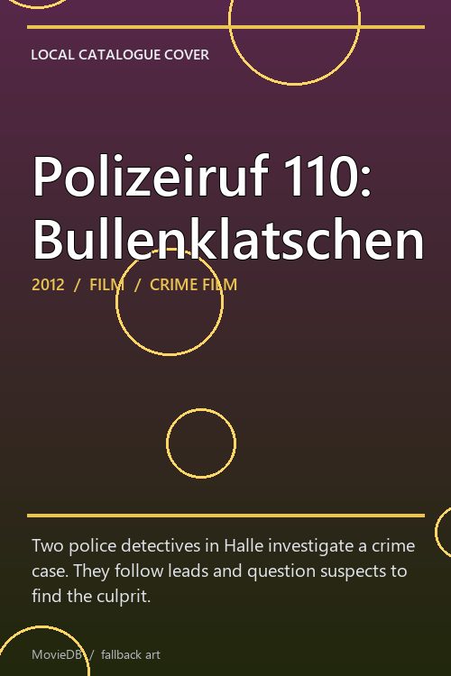 Polizeiruf 110: Bullenklatschen poster
