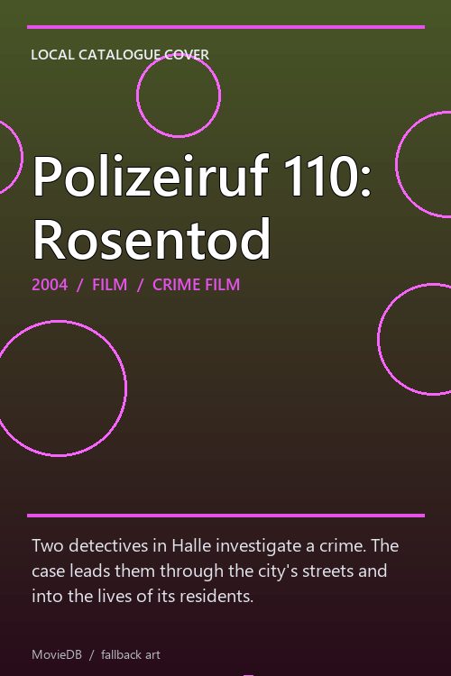 Polizeiruf 110: Rosentod poster
